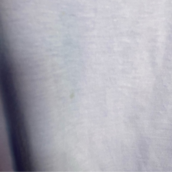 Blue Talbots Short Sleeve Blouse W/ Neckline Bow - Picture 7 of 8